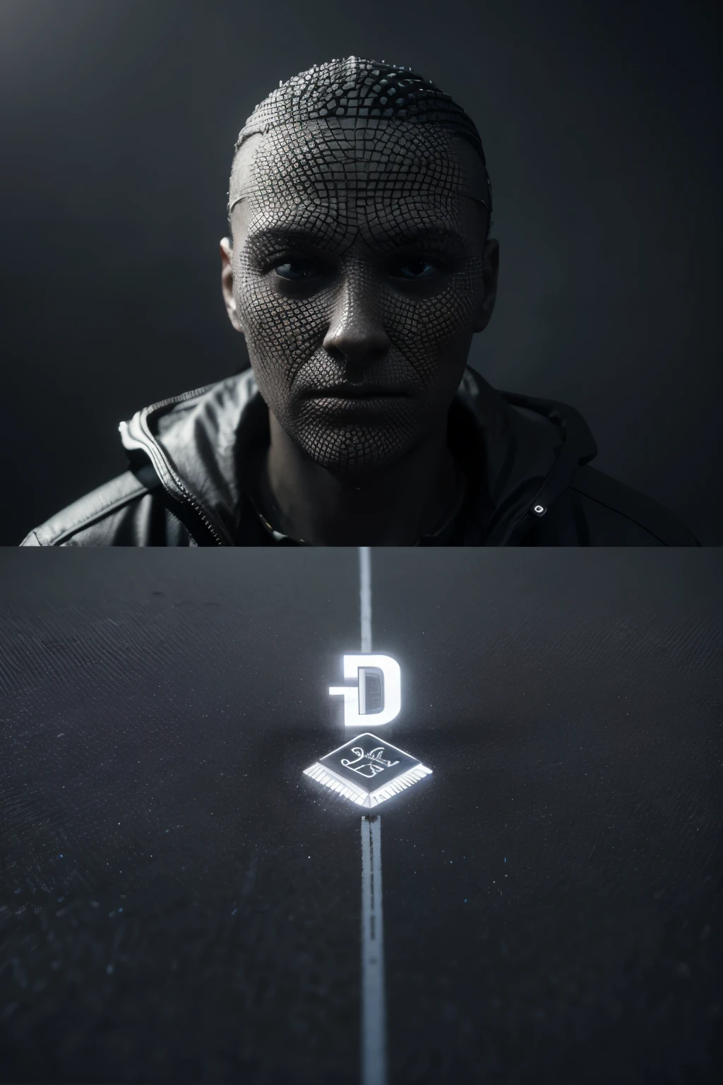 A sleek (((3D logotype))), representing a modern and forward-thinking company named 'Smart Vision 3D,' featuring intricate, ((high-tech details)) that convey a sense of advanced digital innovation and circuits and computers and highlight the name