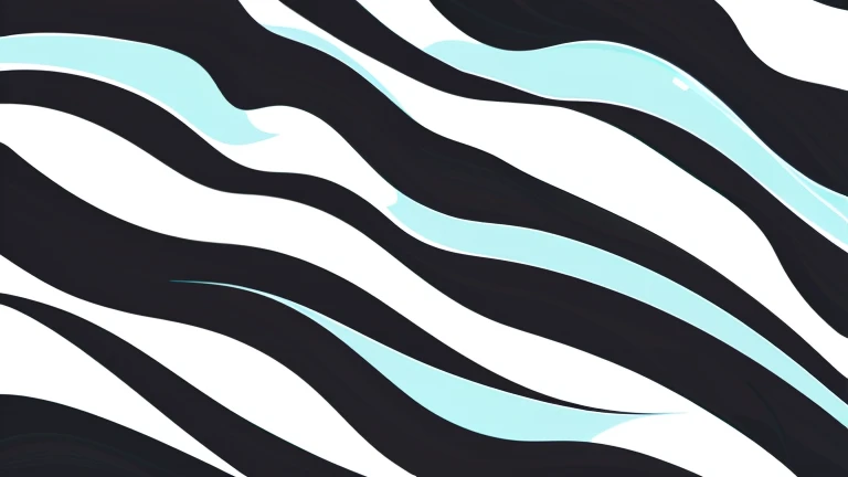 Kanze Water Pattern、abstract drawing、Image of a wave、(((7 horizontal lines、Random Curves)))