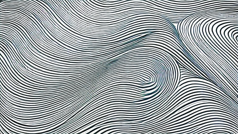 Kanze Water Pattern、abstract drawing、Image of a wave、(((7 horizontal lines、Random Curves)))