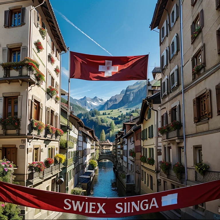 Switzerland themed banner
