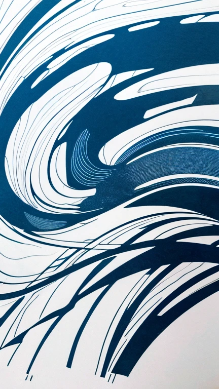 Kanze Water、abstract drawing、PAPERCUT