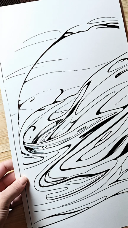 Kanze Water、abstract drawing、PAPERCUT