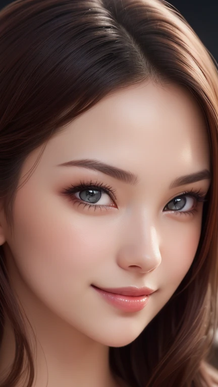 (1girl), Solo, Extremely cute, Amazing face and eyes, (Beautiful lovely smile), (extremely detailed beautiful face), bright shiny lips, (Best Quality:1.4), (Ultra-detailed), (A hyper-realistic, Photorealsitic:1.37), Beautiful fair skin, extremely detailed CG unified 8k wallpaper, RAW Photos, professional photograpy, Cinematic lighting,