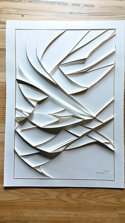 Kanze Water、abstract drawing、PAPERCUT