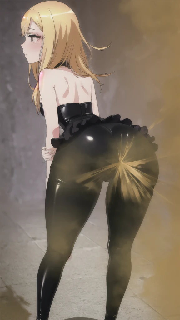 ((velocity)),Attacked by farts, (Marin Kitagawa from My Dress Up Darling),(yellowhair),(((Women farting))),(girl farting),velocity,)(a female),(wearing black latex leggings),(her butt facing screen and bending over)),(ass grab),(anime girl),(Casino),(masterpiece:1.2、top-quality, best-quality)、(the Extremely Detailed CG Unity 8K Wallpapers、ultra-detailed、Best Shadows)、(Detailed background)、(The best lighting、extremely delicate and beautiful)、depth of fields、1girl in、solo、upward looking gaze、