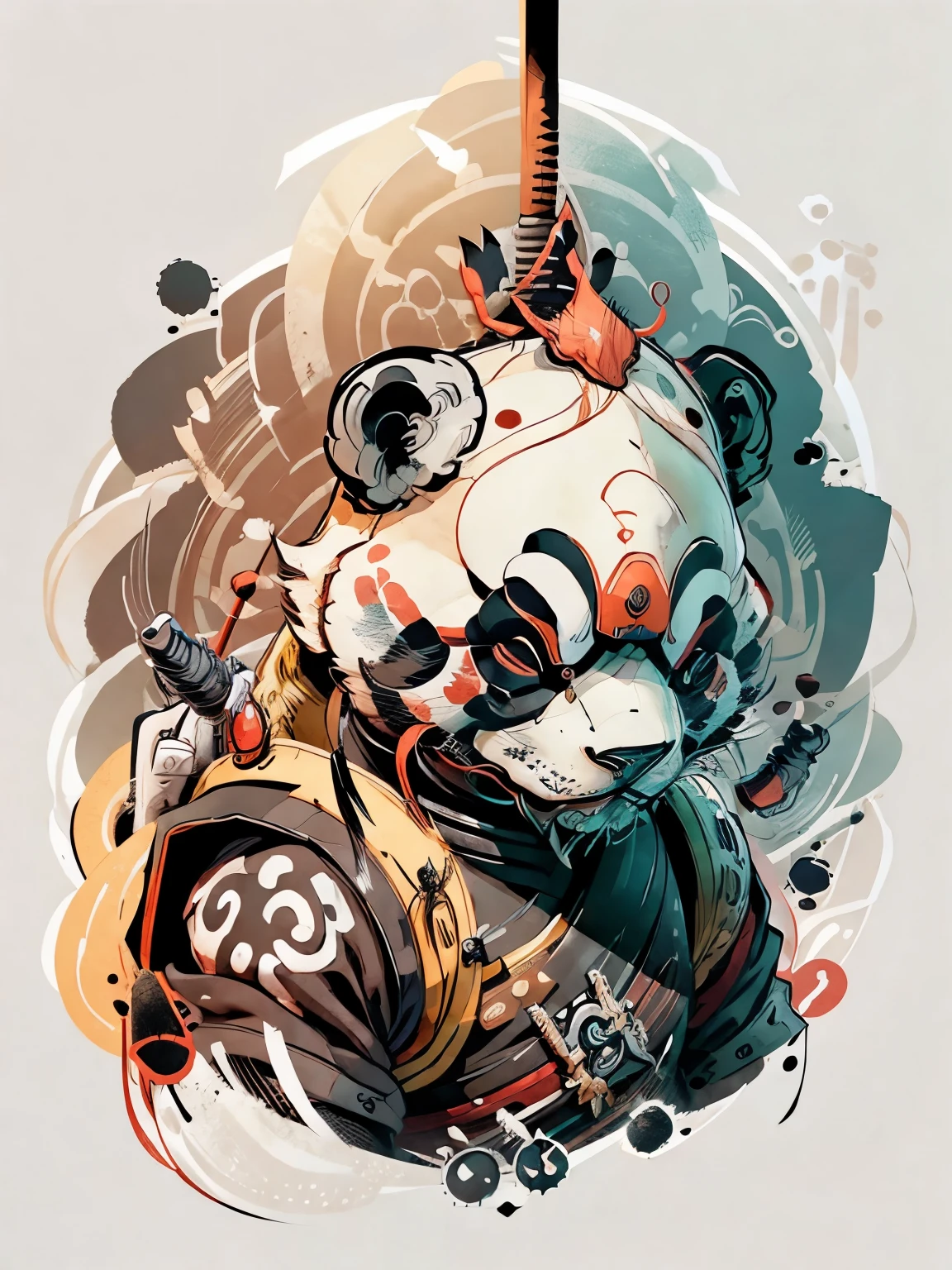 Panda warrior 