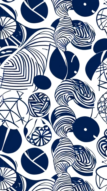 Arabesque pattern、abstract drawing、