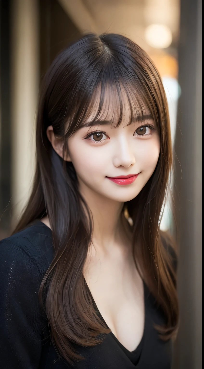 Tabletop, highest quality, shape, Very detailed, finely, High resolution, 8k wallpaper, 完璧なダイナミックな構shape, Beautiful and detailed,ランダムなcute髪,,Natural color lip, Bold sexy pose,smile、20-year-old girl、cute、Looking at the camera,Always blur the background,Perfect and beautiful face,Slim face and figure,Big eyes、Putting on gal makeup,Small face,Shooting from below、smile,Blurred Background,Elegant feminine face、Cyberpunk Fashion、smile、Change pose randomly、Randomly change the shooting angle and position、one person、ta Fashion、Cinderella