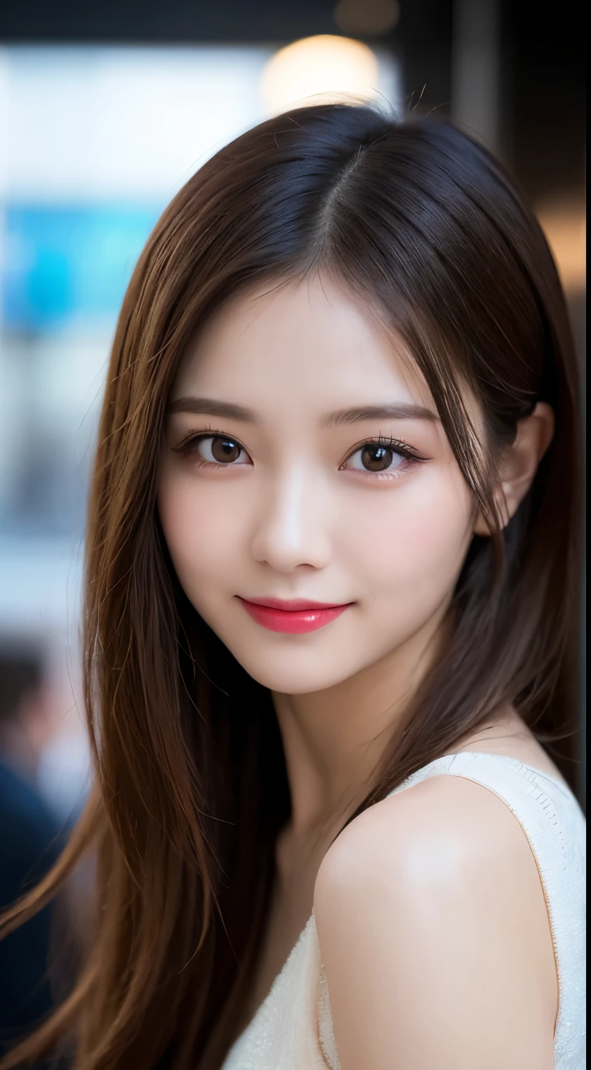 Tabletop, highest quality, shape, Very detailed, finely, High resolution, 8k wallpaper, 完璧なダイナミックな構shape, Beautiful and detailed,ランダムなcute髪,,Natural color lip, Bold sexy pose,smile、20-year-old girl、cute、Looking at the camera,Always blur the background,Perfect and beautiful face,Slim face and figure,Big eyes、Putting on gal makeup,Small face,Shooting from below、smile,Blurred Background,Elegant feminine face、Cyberpunk Fashion、smile、Change pose randomly、Randomly change the shooting angle and position、Flower Field、Cyberpunk Fashion,