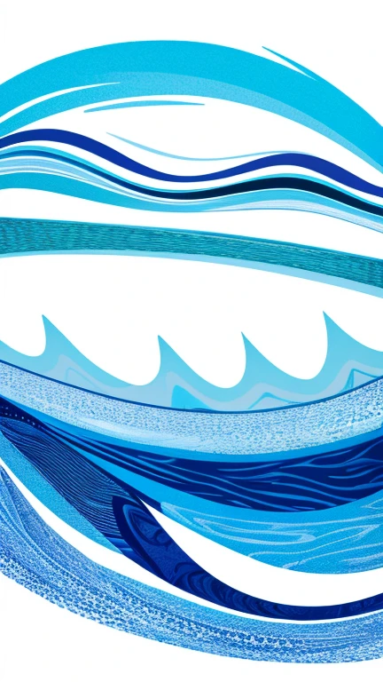 Wave、river、abstract drawing、