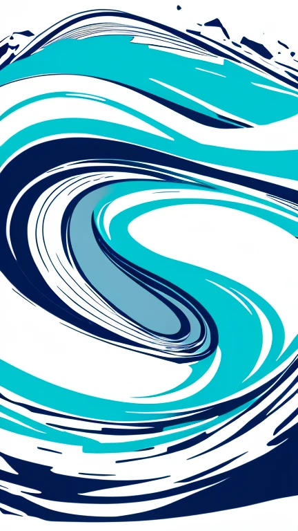 Wave、river、abstract drawing、