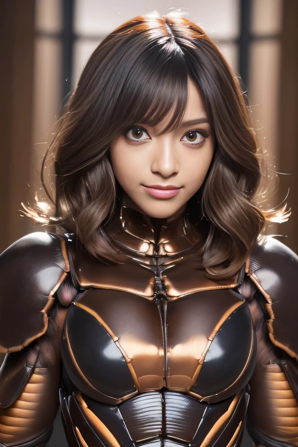 (high resolution,masterpiece,best quality,extremely detailed CG, anime, official art:1.4), realistic, photo, amazing fine details, all intricate, gloss and shiny,awesome many layers, 8k wall paper, 3d, sketch, kawaii, illustration,( solo:1.4), perfect female proportion,villainess, (fusion of dark brown cockroach and lady:1.4), (brown cockroach form lady:1.2), (brown cockroach lady:1.2), (fusion:1.2), (solo:1.4), (evil smile:1.2), muscular, abs, (cockroach brown exoskeleton bio insect suit:1.4), (cockroach brown exoskeleton bio insect armor:1.2), (brown transparency cockroach wing:1.4), (brown cockroach antennae:1.3),