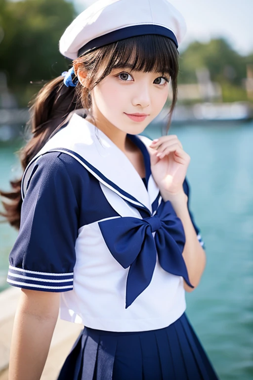 Beauty、Sailor suit、high school girl
