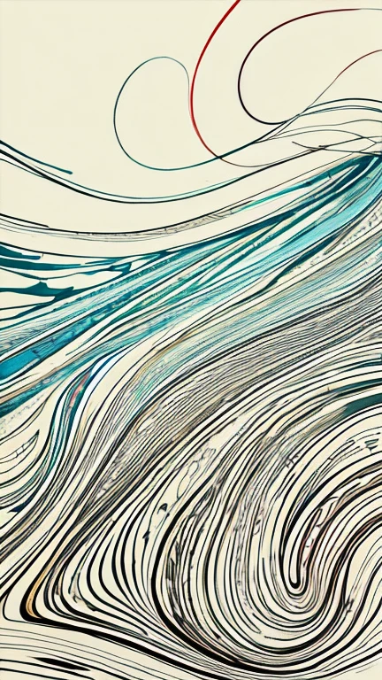Clear Stream、abstract drawing、