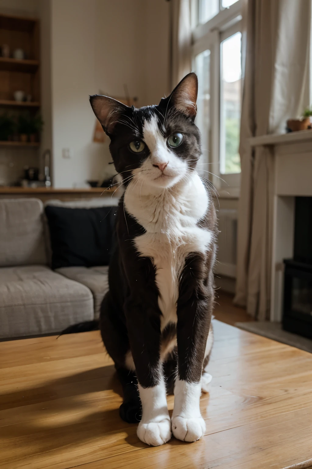 a cat on the table