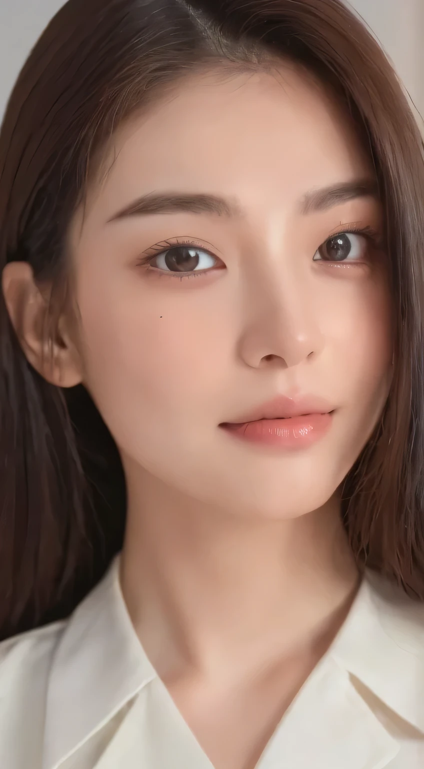 ((highest quality、8k、masterpiece:1.3))、concentrated:1.2、Skin Texture、Delicate eyes、double eyelid、White skin、Long Hair、Natural look、Average face、natural、Worried brow、cute、round face、Early 20s、Smile、Natural smile