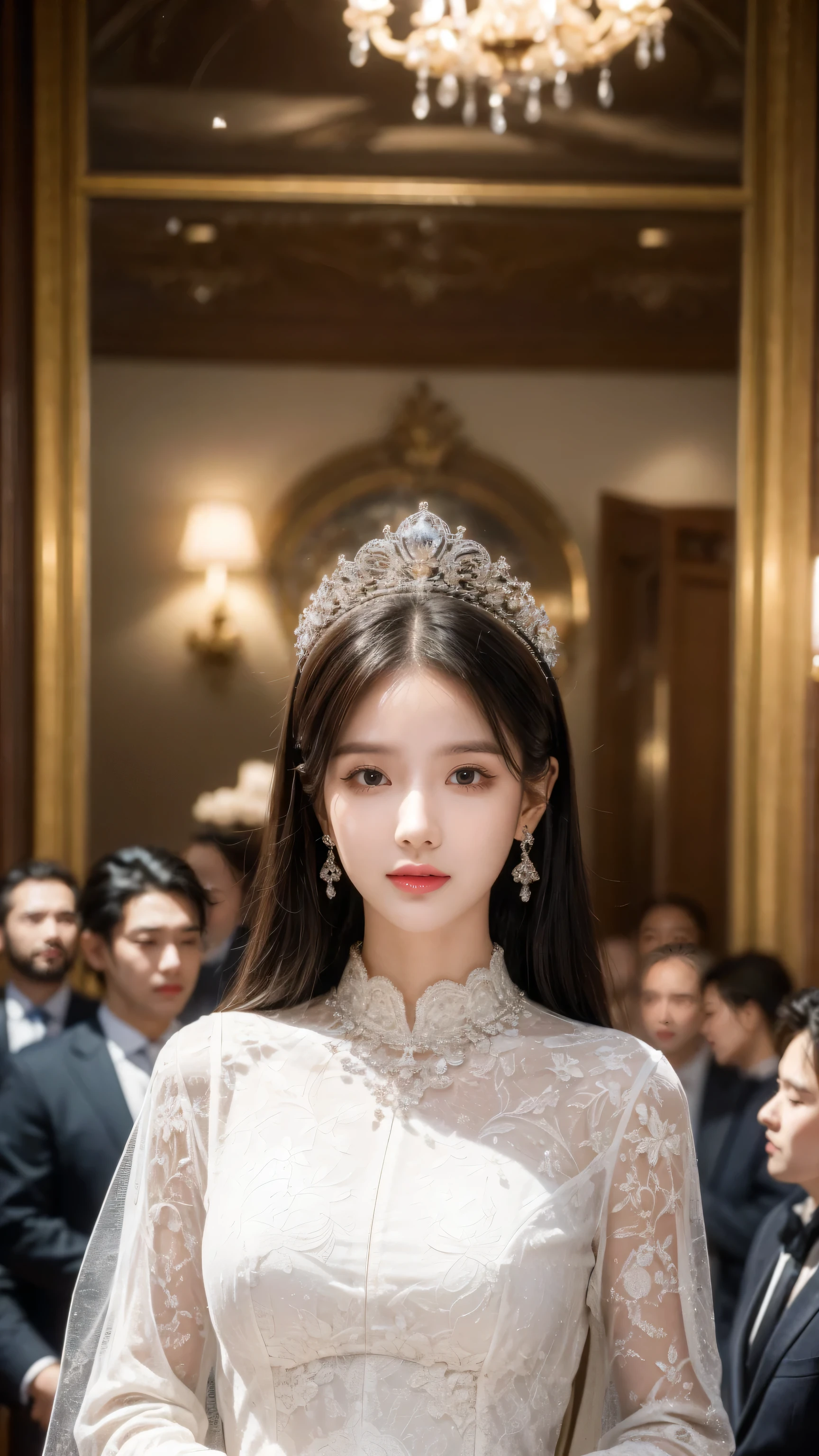 A group of wealthy people from all over the world Attend an auction., , masterpiece, official art, 8k, best quality, Very detailed, Exquisite facial features, Perfect face, Glowing skin, , 1. A group of rich people:1.2, Attend, auction:1.2.