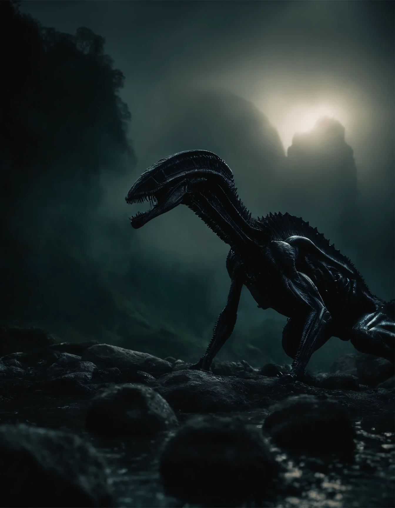 xenomorphes from the movie Aliens.
