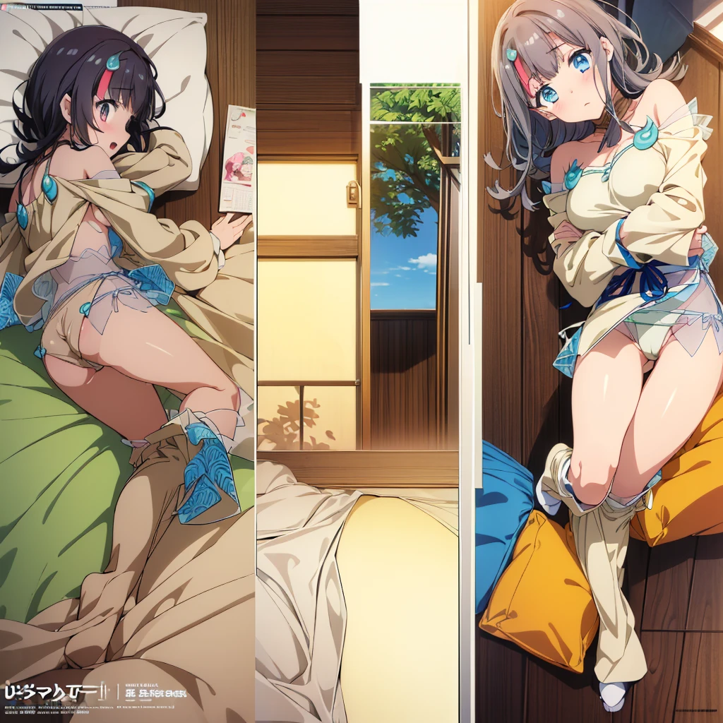 ((dakimakura, girls, )), 
(((     Utsumi erice     ))), (masterpiece, best quality, ultra detailed), (official art, delicate, vivid, pixiv art, beautiful and aesthetic, ), 