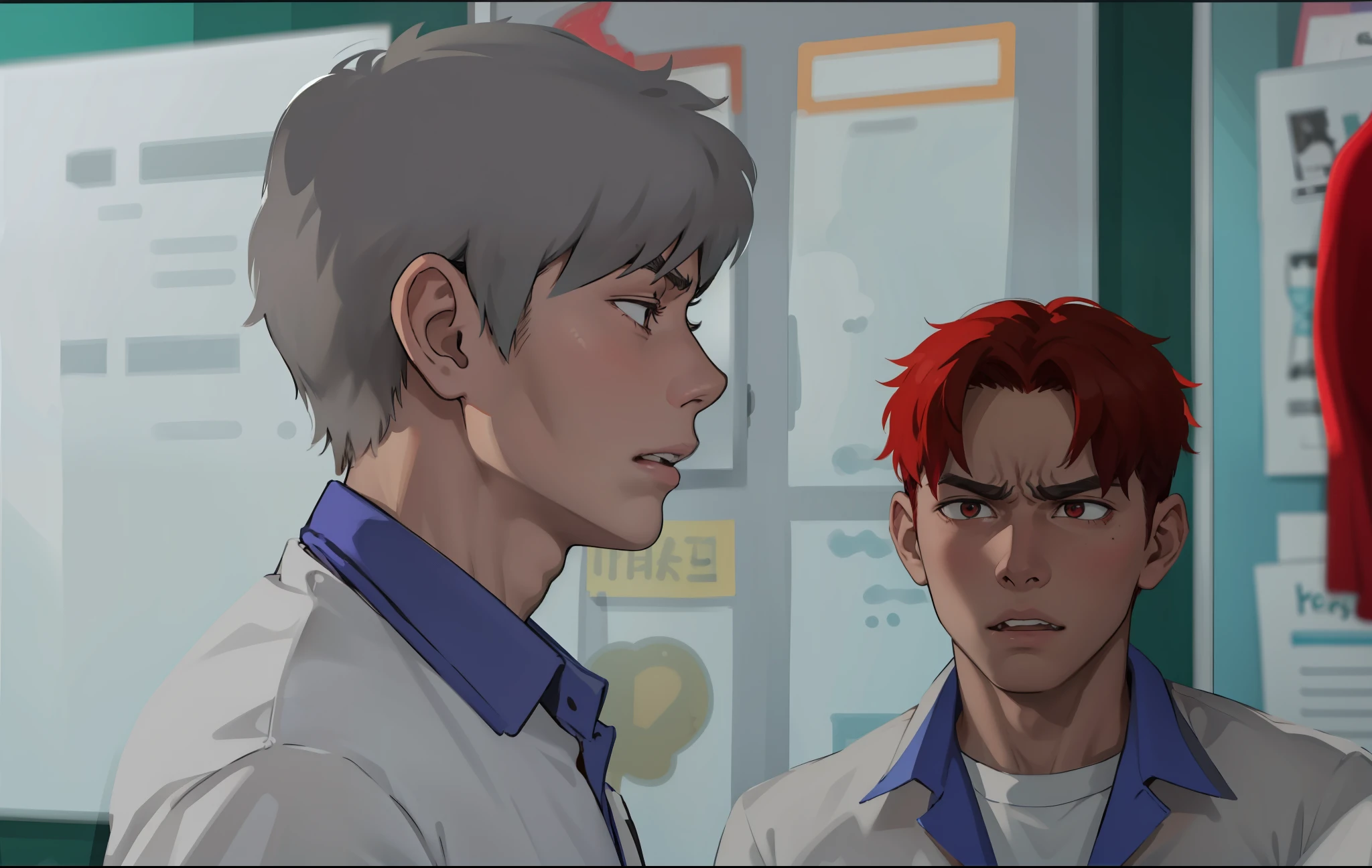 young 16 year old man is looking seriously upset speaking with anger