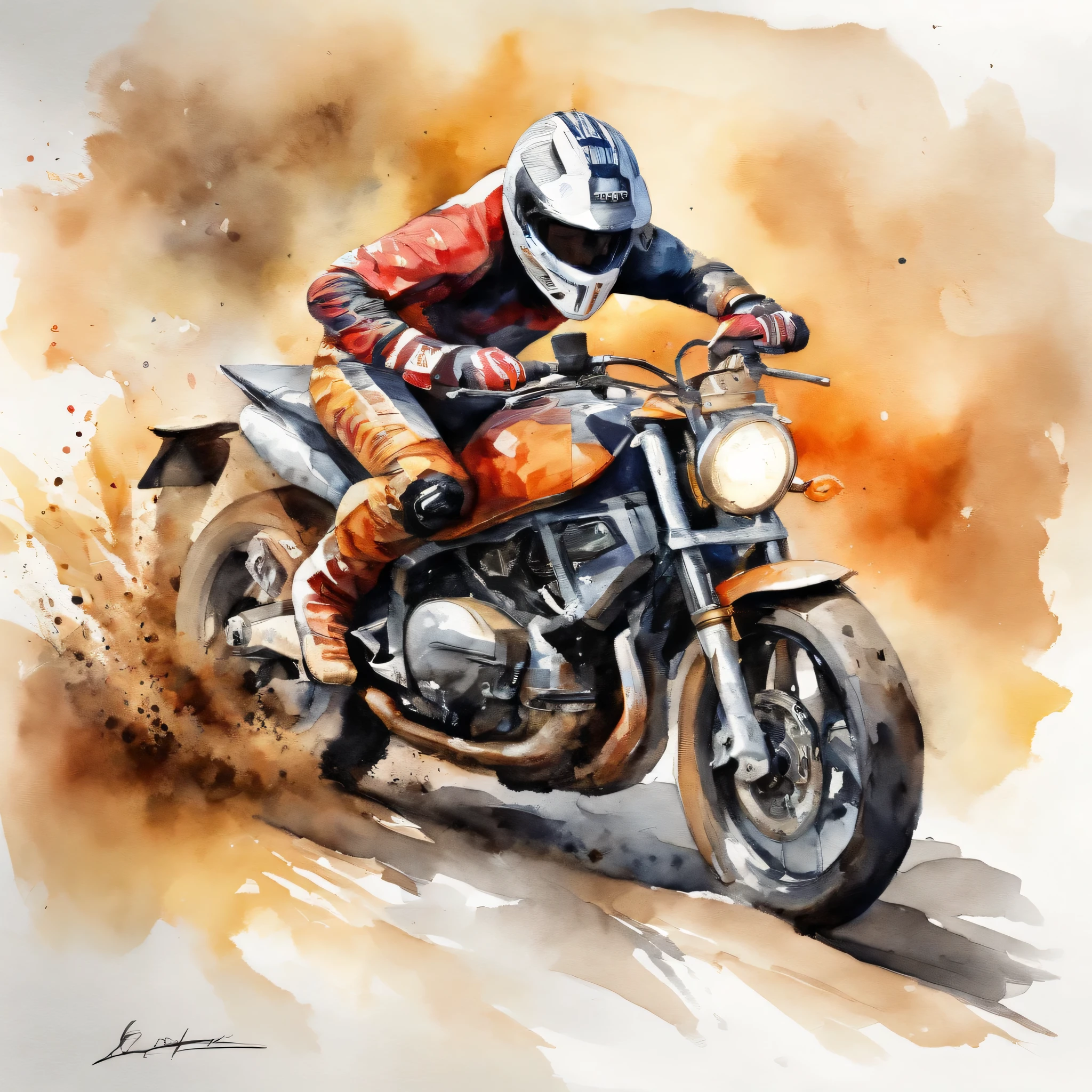 Motorcycle racer action shot., motos de carreras, synthetic wave, Vector de camiseta, Gather in a circle, atardecer, contornos, Fondo blanco, illustration