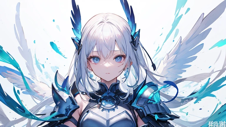 ((best quality)), ((masterpiece)), (detailed), Perfect face,Woman dressed in futuristic clothing,Standing in front of a big tree,Feather wings behind, Archangel Knight,girl, Armor Girl, 穿着机甲网络装甲的girl, 十二生肖girl的骑士, Mechanized Warrior Girl, Anime Fantasy Artwork, 女性动作动漫girl, 美丽的天使girl, Portrait of the Zodiac Girl Knight, Anime Fantasy Illustration, As a mysterious Valkyrie, Anime Fantasy Artwork