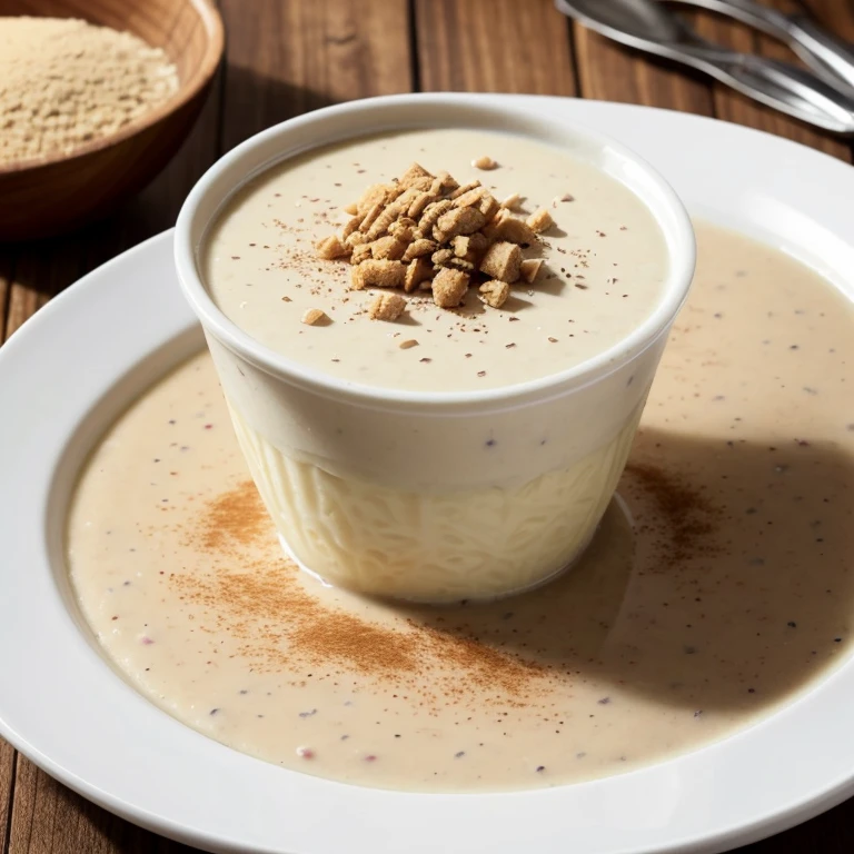 foto de panna cotta con arroz con leche 