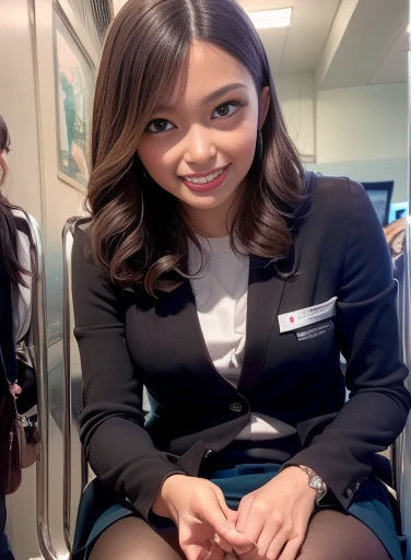 (8k, highest quality, masterpiece:1.2),
(Realistic, photo-Realistic:1.37),
Very detailed,
1 girl, whole body, Outdoor, (Style your hair:1.5)
office lady, black office blazer, Office Skirt, (pantyhose:1.2), (Short button-down shirt:1.2), Button-up collar prim, Button-down collar prim, good, (pantyhose:1.2), Alpha Layer, High heels,
Beautiful earrings,
cute,
alone,
Beautifully detailed skies,
(smile:1.15),
(Mouth closed),
Small breasts,
Beautiful fine details,
business suit,
(short hair:1.2),
Floating Hair NovaFrogStyle,