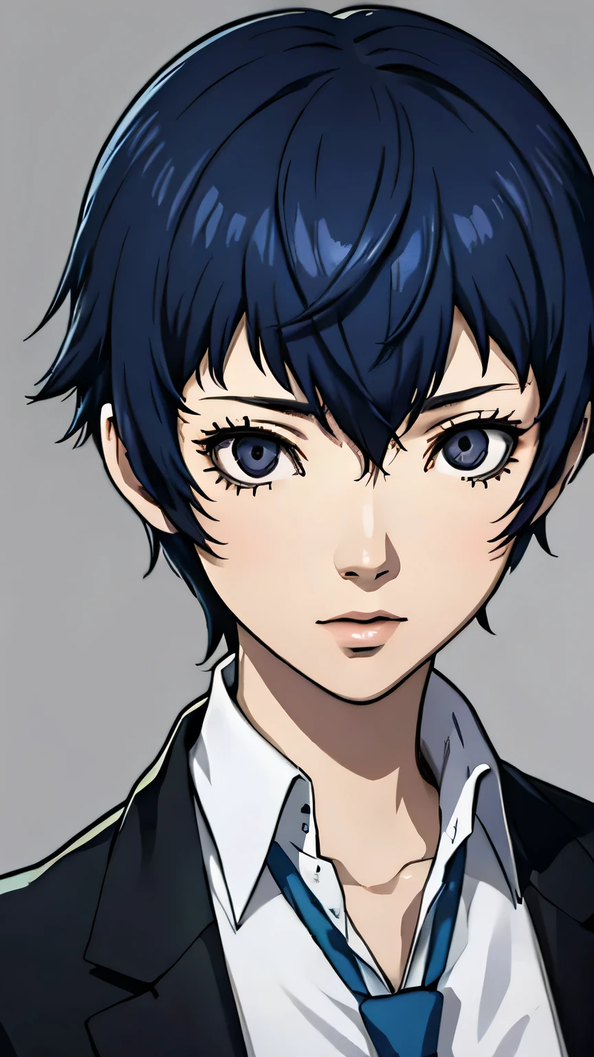 Naoto shirogane, suit, tie, portrait, medium hair