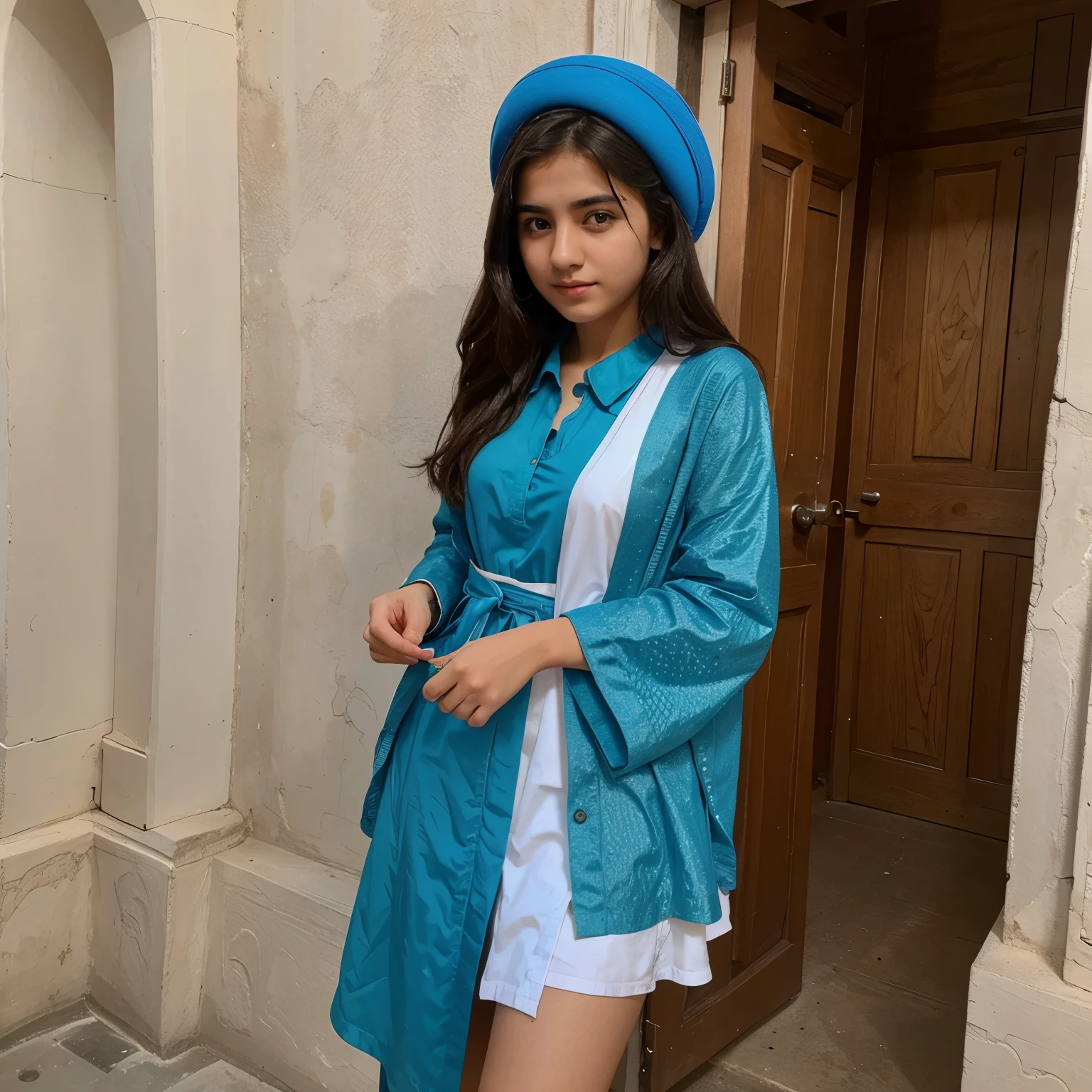 A girl in national Iranian dress