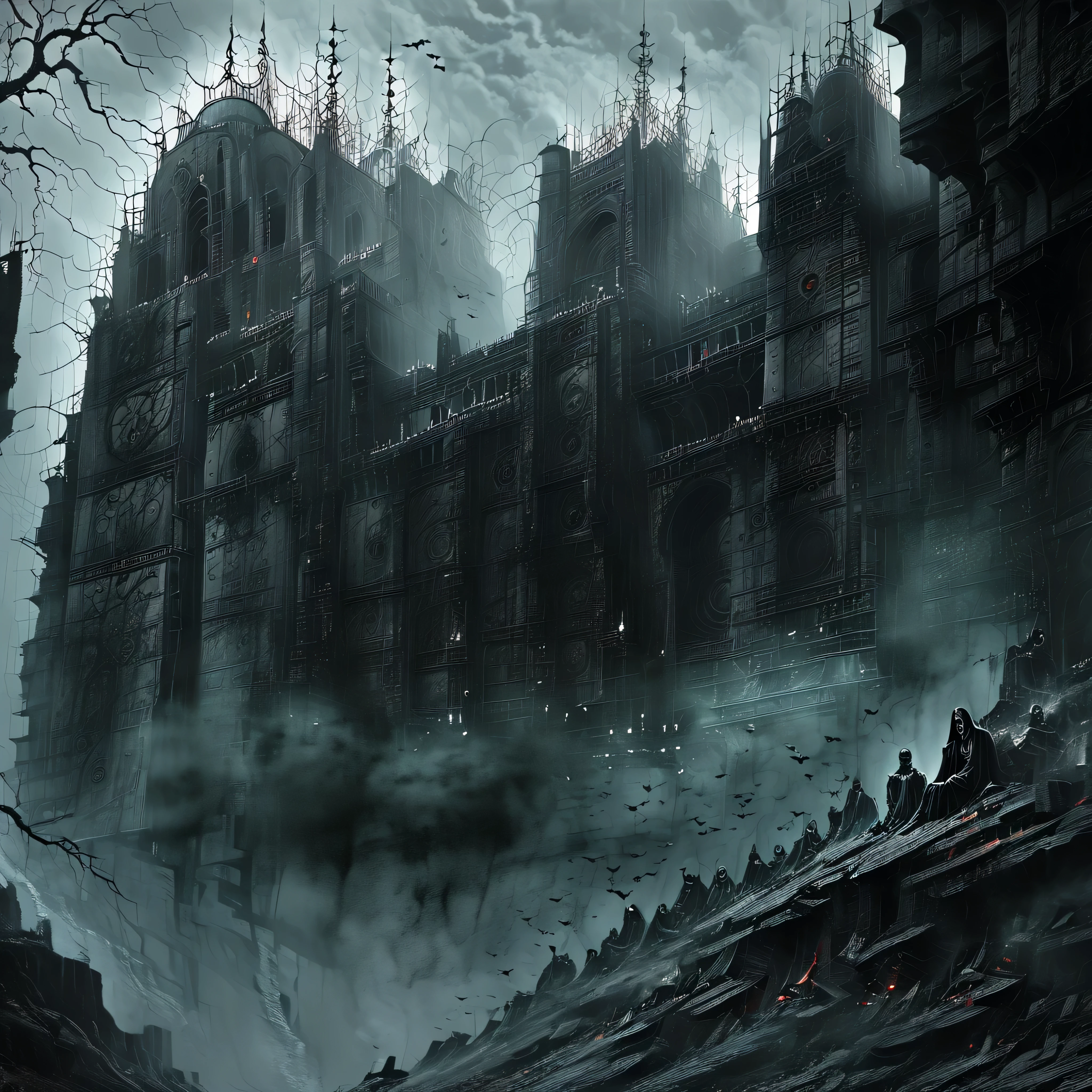 (best quality,4k,8k,highres,masterpiece:1.2),ultra-detailed,(realistic,photorealistic,photo-realistic:1.37),Death Greamer,dark and mysterious,dramatic lighting,surreal atmosphere,ghostly figure,ominous shadows,haunting eyes,ethereal beauty,long flowing hair,intricate details,black and white photography,dream-like ambiance,sinister presence,macabre scene,foreboding presence,otherworldly creature,spectral silhouette,gothic elements,hauntingly beautiful,haunting whispers,enchanted forest,mesmerizing aura,spiritual essence,haunted dreamscape,ethereal realms,nightmarish visage,ghastly apparition,gloomy backdrop,haunted gaze,hauntingly elegant,deathly stillness,ominous moonlight,veiled mystery,hauntingly lonely,thunderous silence