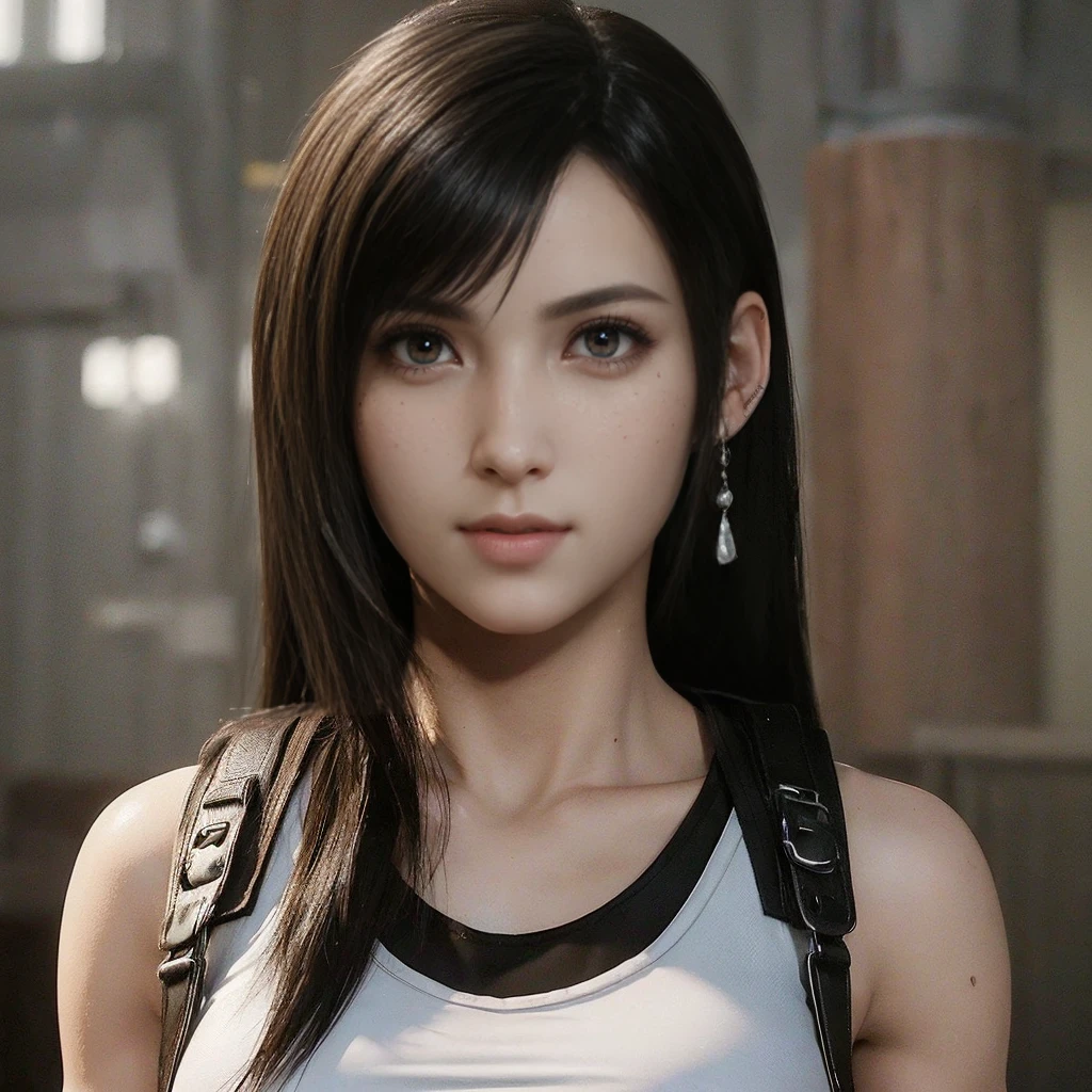(melhor qualidade,ultra-detalhado),(Realista:1.37),tifa lockhart, Rosto bonito e detalhado, textura ultra realista, rosto delicado, corpo delicado, expression with sexy look, athletic body