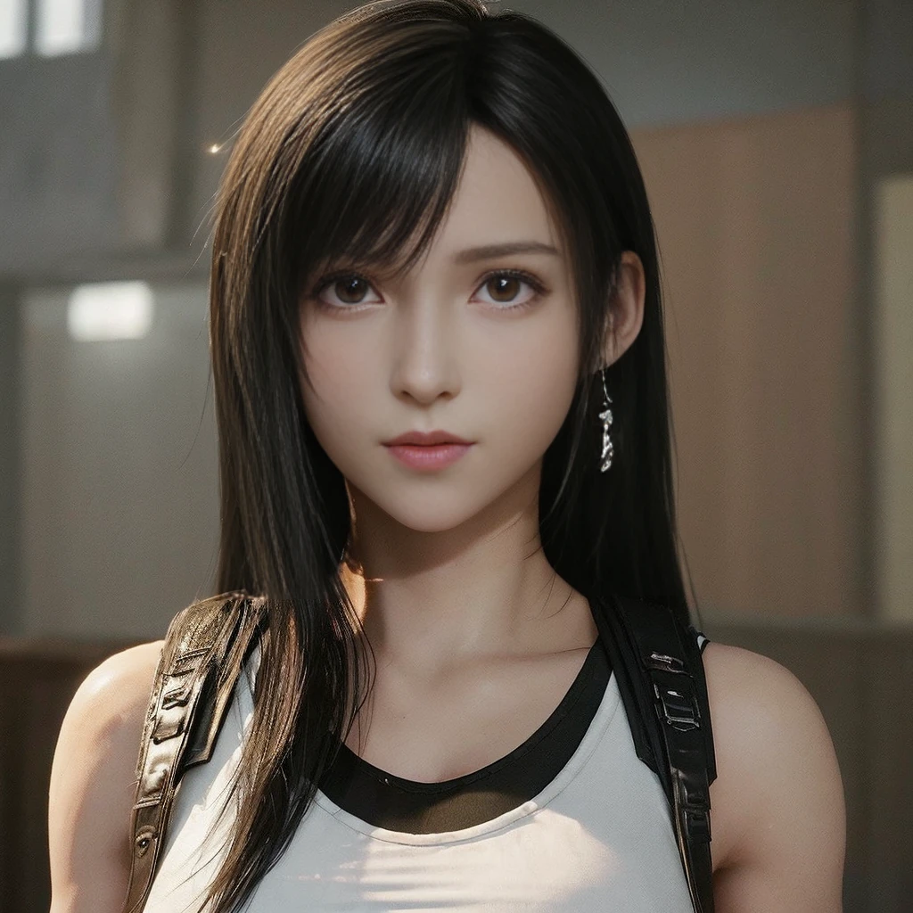(melhor qualidade,ultra-detalhado),(Realista:1.37),tifa lockhart, Rosto bonito e detalhado, textura ultra realista, rosto delicado, corpo delicado, expression with sexy look, athletic body
