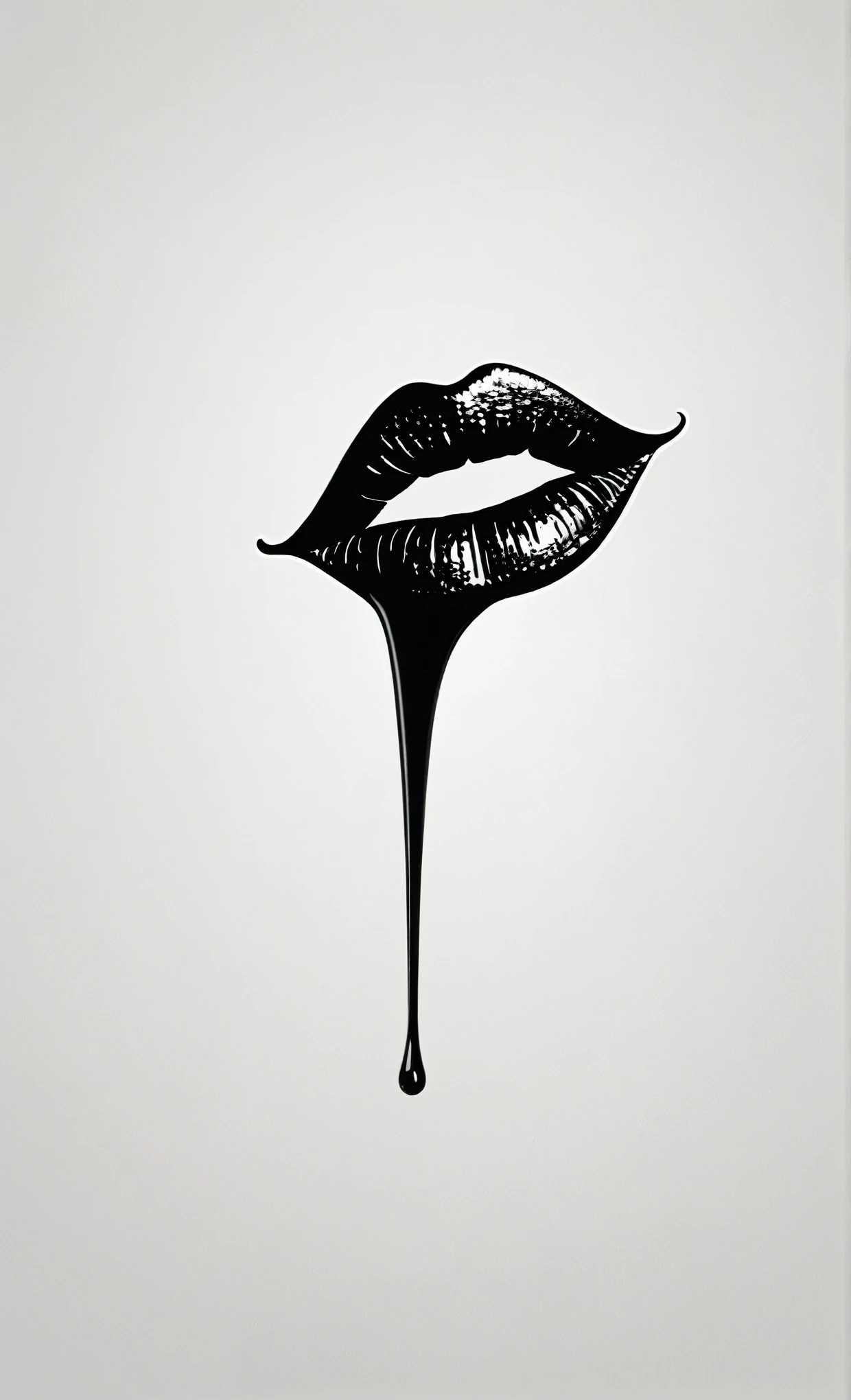 Create a simple and elegant“Liss”logo, shedding tears. The design should convey a strong sense of sadness and melancholy, using a minimalist approach with clear lines, nicola samori,ben templsmith,Irina Yermolova, niobium art