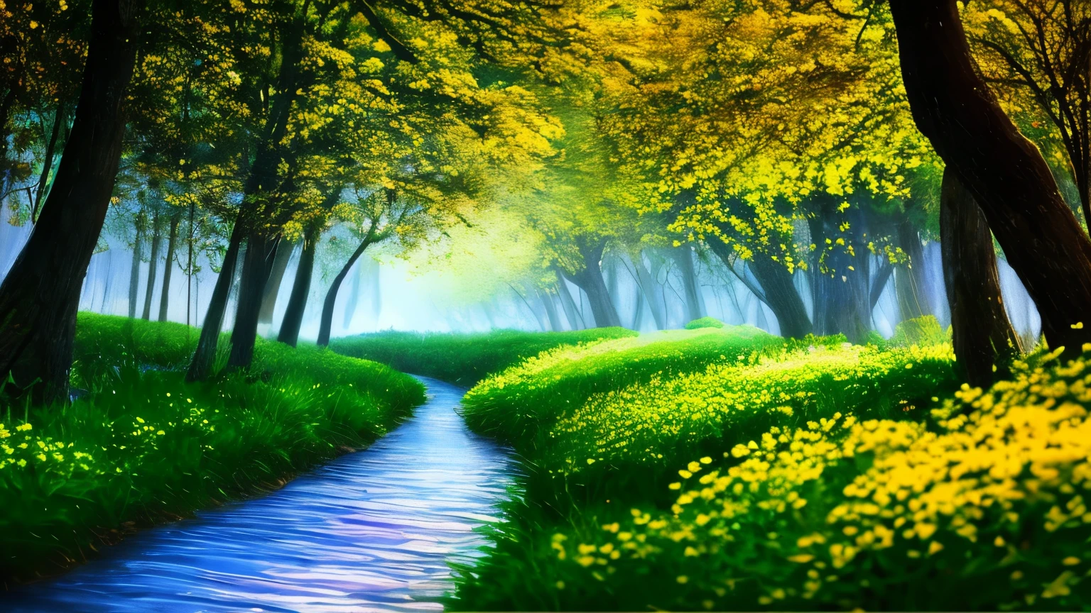 obra de arte, melhor qualidade, alta qualidade,extremamente detalhado CG unity 8k wallpaper, Uma cena encantadora e sonhadora de uma floresta de fantasia, with imposing trees, cogumelos brilhantes, e vales de fadas escondidos, creating a sense of mystique and enchantment, art station, digital illustration, intricado, tendendo, Cores pastel, oil painting, fotografia premiada, Bokeh, profundidade de campo, HDR, florescer, Chromatic aberration ,fotorrealista,extremamente detalhado, tendendo on art station, tendendo on CGsociety, intricado, alto detalhe, dramatic, arte no meio da jornada