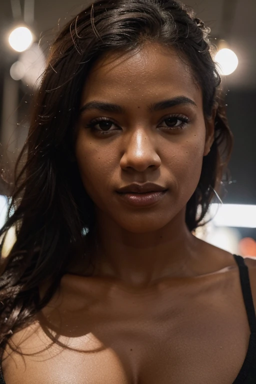 generate image to use on the onlyfans website using previously generated images as inspiration, da mulher negra, com seios grandes
