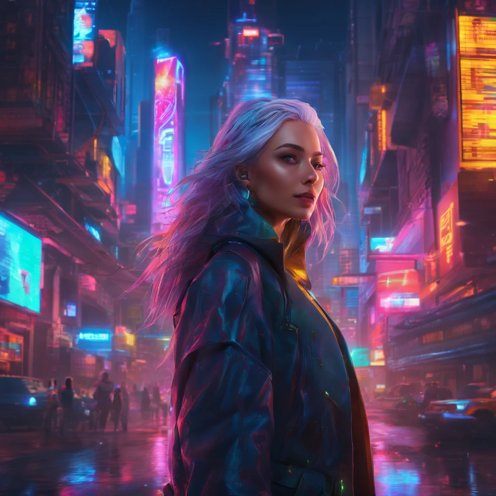 highest quality, masterpiece,Gray Hair, blue eyes, Upper Body,Gorgeous Background,One girl, Flowing Hair