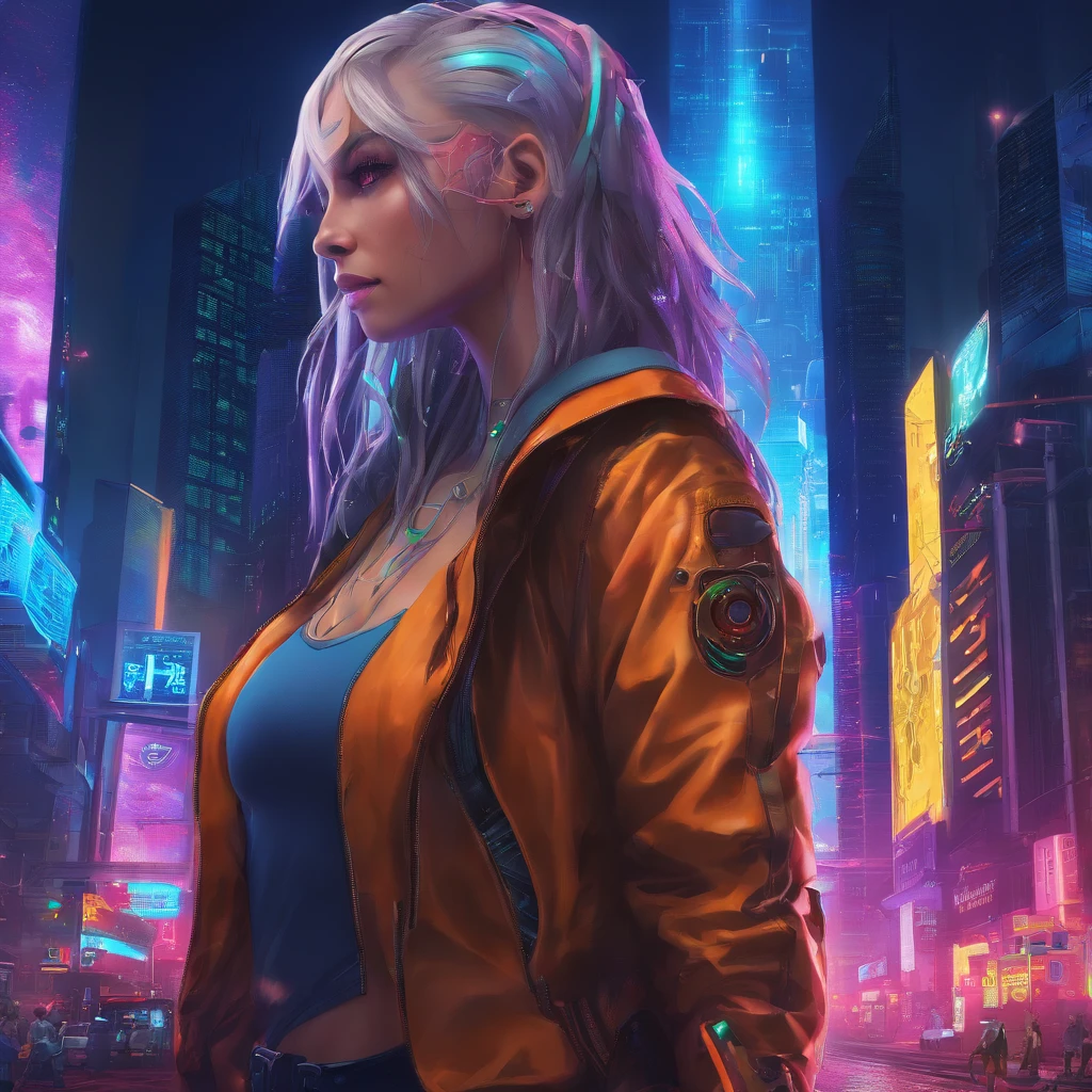 highest quality, masterpiece,Gray Hair, blue eyes, Upper Body,Gorgeous Background,One girl, Flowing Hair