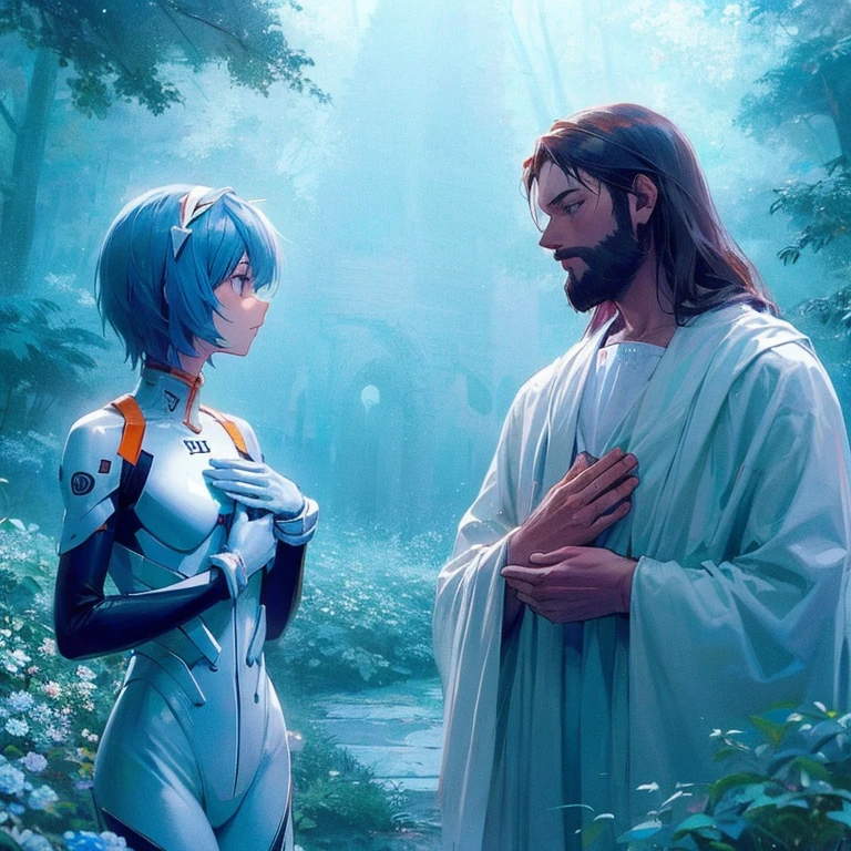 jesus crist sitting next to Hinata Hyuuga