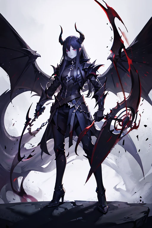 (best quality,highres,masterpiece:1.2),ultra-detailed,realistic,detailed demon,ominous atmosphere,dark and shadowy lighting,sharp focus,concept art,demonic figure,menacing expression,detailed features,powerful and muscular body,sharp horns and teeth,dark and menacing eyes,ominous smoke swirling around,dark and desolate background,ominous colors,imposing presence,demonic aura,devilish details,evil entity,summoning of darkness,distorted and twisted form,foreboding presence,unearthly presence,demonic power,overwhelming sense of dread,horror theme,creepy and unsettling,nightmare-inducing,corrupted and malevolent,lurking in the shadows,sinister intentions,spreading fear and despair,demonic possession,endless darkness.