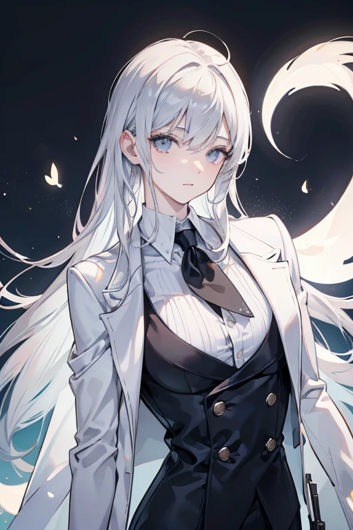 (best quality,4k,8k,highres,masterpiece:1.2),ultra-detailed,(realistic,photorealistic,photo-realistic:1.37),young ghost,tall and slim with a well-built physique,pale skin with gray and messy hair,no eyes,no mouth,no lips,his face is smooth and pale with only two black balls indicating where his eyes would be,dressed in a completely gray suit,white gloves,and floating in the air as a ghost.