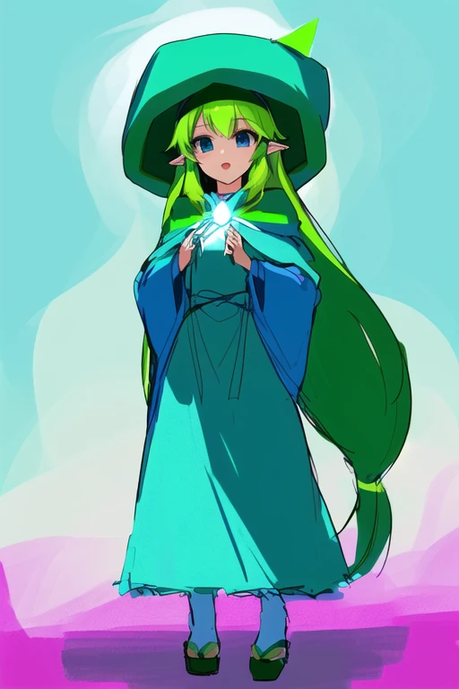 Cartoon girl in a green hat and blue dress, Princess「Kida」Kidaダガシュ, エルフPrincess, Blonde Princess, Wearing a green cloak, From The Legend of Zelda, Wearing a green cloak, Zelda-inspired art, Wearing a green cloakいる, Wearing a long haired cloak, Princess Zelda, Drawn with Microsoft Paint, (((gone crazy))) エルフPrincess