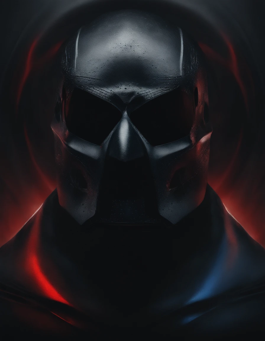 6×6×6, he's back from the dead, black, reddish grey ,red,dark grey and black blue, abstract art, digital art