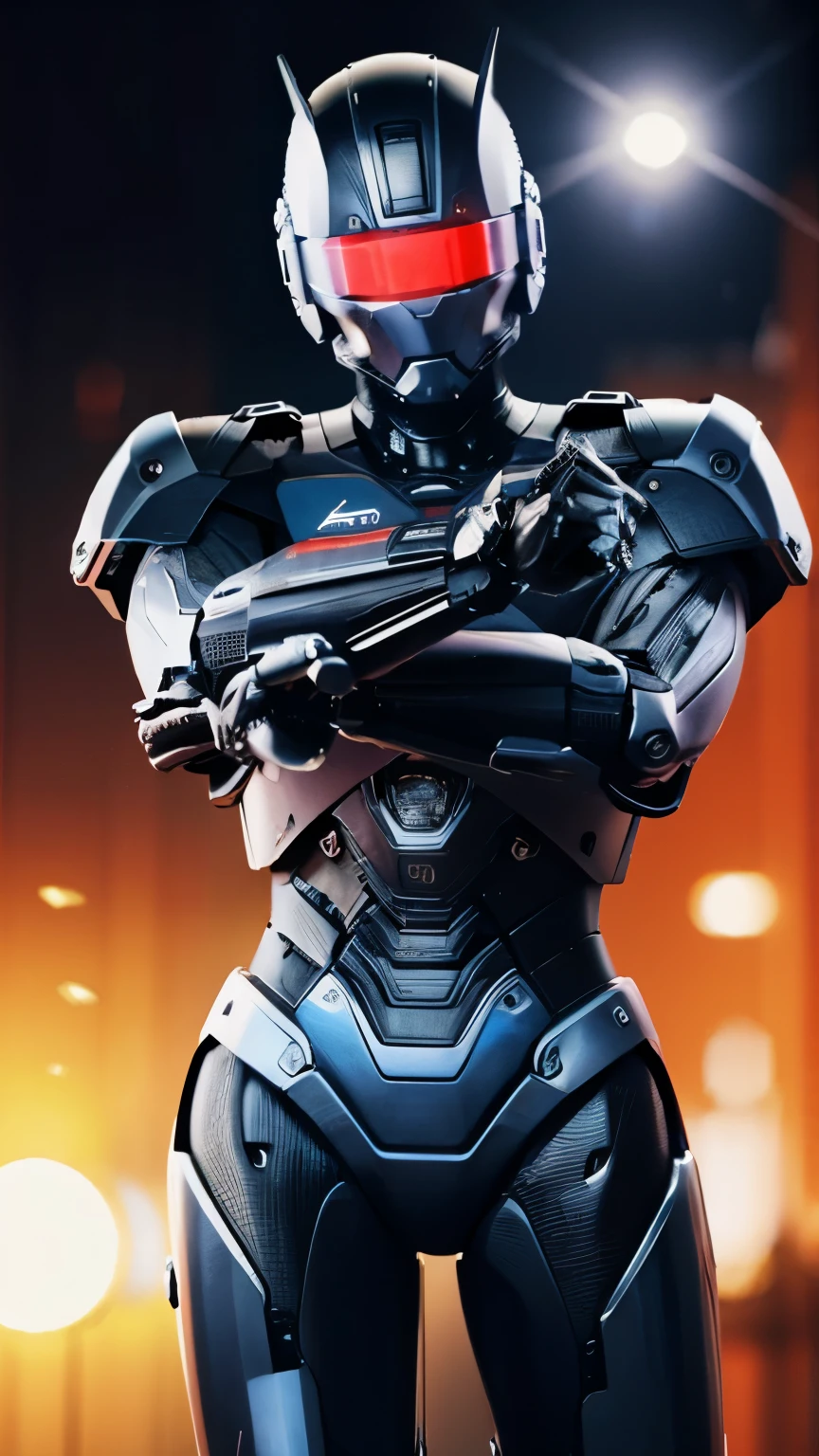 Robocop with a glock and infored beam