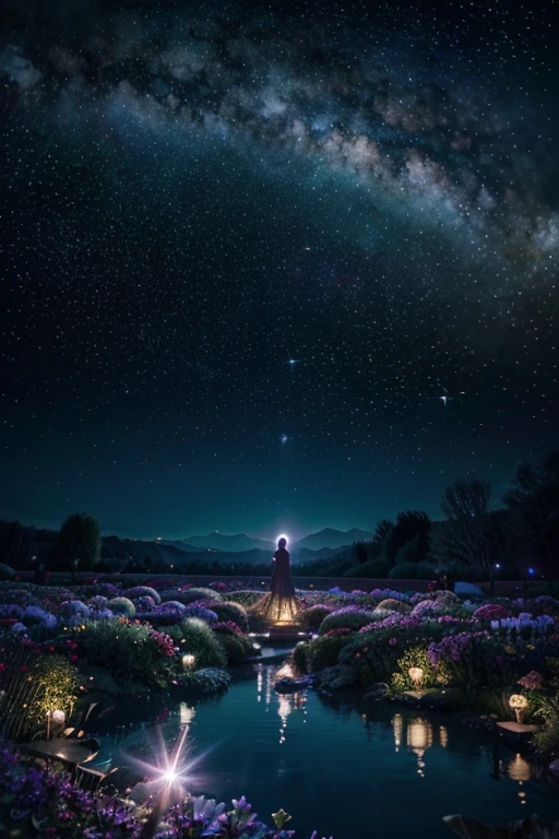 Cosmic Garden seeks to capture the allure of cosmic sounds sparkling from distant, majestic planets and distant galaxies that adorn the cosmic horizon, their worlds echoing enchanting vistas drifting sweetly and gently with the melodies of endless worlds flowing from the river of stars above which grace the surrounding atmosphere awash in the resonances of trickling keys and radiant plucks adding a touch of wonder and magic to the scenery of a cosmic garden illuminated by ethereal sounds which create an ambiance of serenity and wonder as an inspiring backdrop to compose music amongst the majestic splendor of cosmic glory, eternally.
