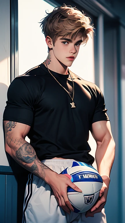 Justin Bieber Young Guys Lovers, Twenty year old rugby players have athletic bodies in the men's locker room, Caresses kisses , glare on bodies, beads of sweat, thong panties, large voluminous elastic curvy buttocks naked, posing, Offering Yourself, erotic, Tempting