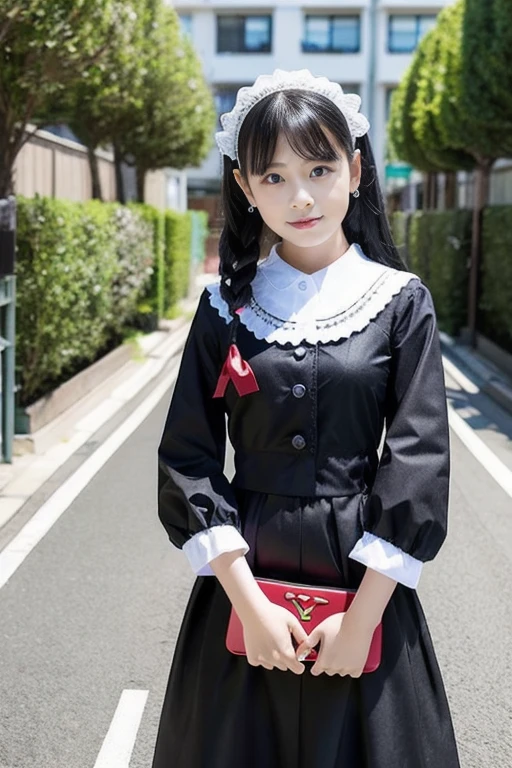 live-action Long skirt Enamel Gothic ta Residential Street female kindergartener Transforms opponents' skin into a yellow rubber suit with a bee pattern Multiple people Shiny patent leather rubber dress Japanese