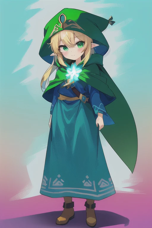 Cartoon girl in a green hat and blue dress, Princess「Kida」Kidaダガシュ, エルフPrincess, Blonde Princess, Wearing a green cloak, From The Legend of Zelda, Wearing a green cloak, Zelda-inspired art, Wearing a green cloakいる, Wearing a long haired cloak, Princess Zelda, Drawn with Microsoft Paint, (((gone crazy))) エルフPrincess