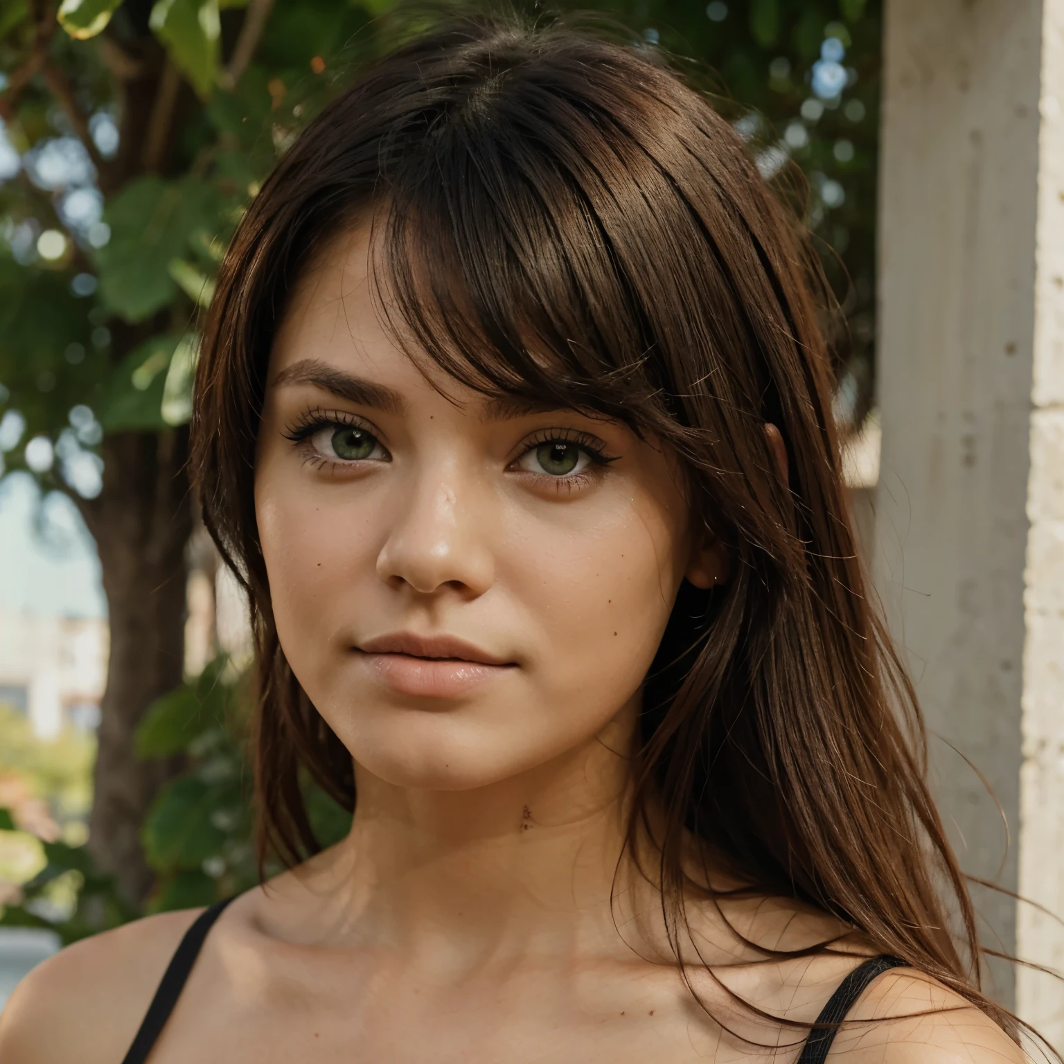 Chico con ojos verdes y cabello rojo 