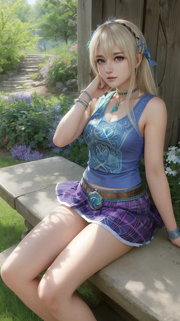 Marie Rose, olhos azuis claros, (melhor qualidade, ultra-detalhado), (realista:1.37), rosto lindo e detalhado, textura ultra-realista, rosto delicado, corpo delicado, batom vermelho, cores brilhantes. High definition, 8k. athletic body,